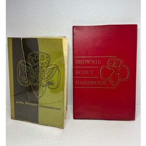 Vintage Girl Scout Handbook & Brownie Scout Handbook Books Lot 1950s‎